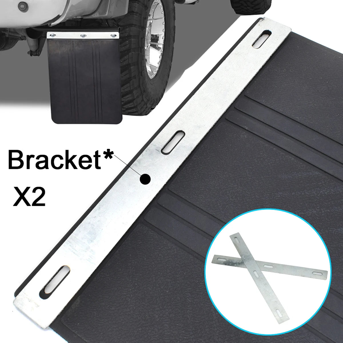 Universal Rubber Mudflaps Pickup SUV Van Truck Mud Flaps Splash Guards Mudguards Dirty Traps For VW AUDI KIA Renault Ford Mazda