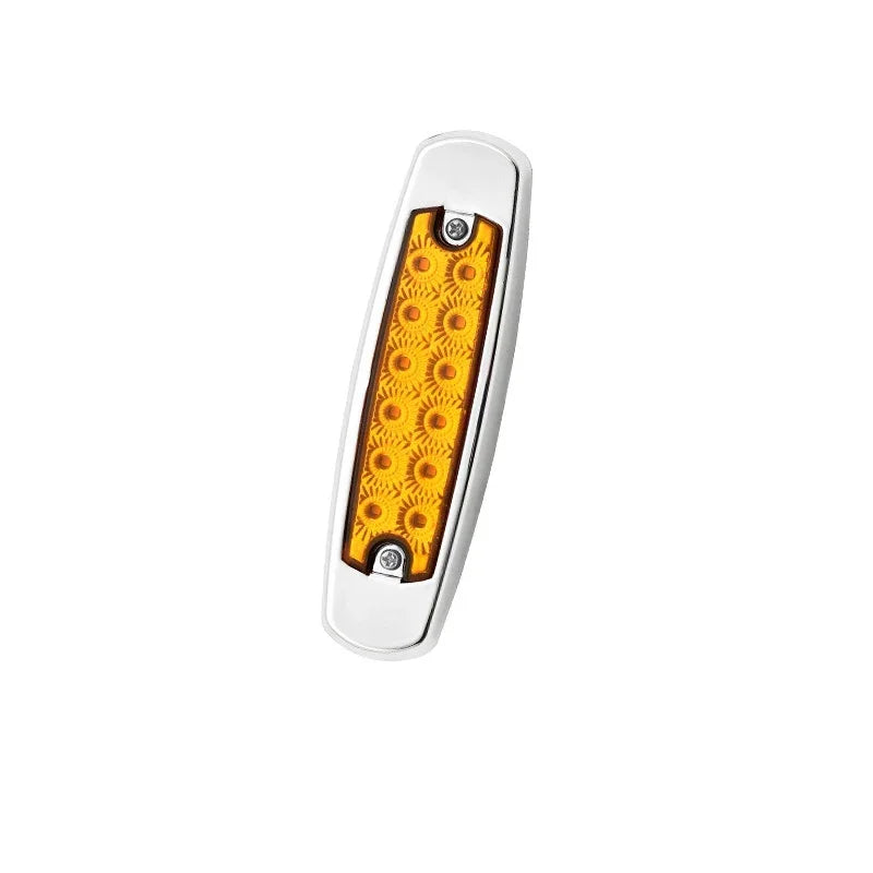 3Pcs 12V 24V Car LED Side Marker Indicators Lights Taillight Trailer Lorry Caravan Bus Van Boat Waterproof Brake Warning Light