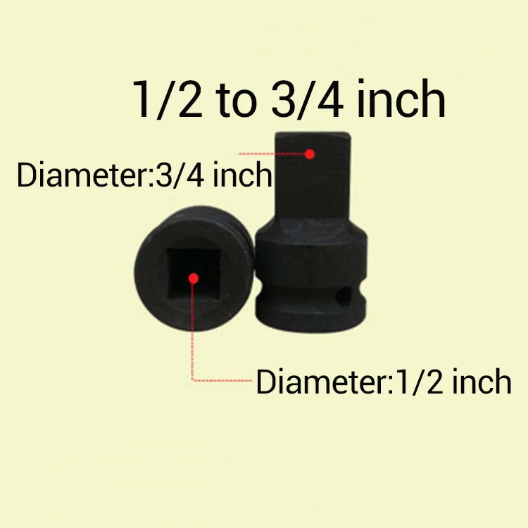 1pc 1/2 3/4 1 inch Drive Socket Air Impact Adapter Converter Reducer Sleeve Wrench Adaptor Joint Converter Repair Tools
