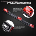 【M】15inch Red Trailer Light Bar 3 Light 9LED Clearance ID Bar Marker Tail Light For Truck Trailer Boat Identification Light