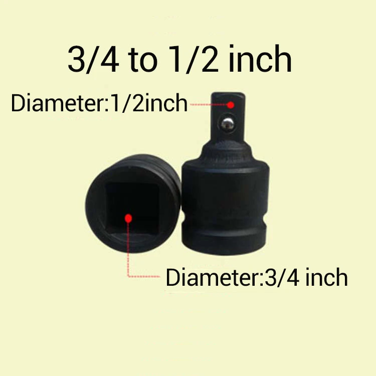 1pc 1/2 3/4 1 inch Drive Socket Air Impact Adapter Converter Reducer Sleeve Wrench Adaptor Joint Converter Repair Tools