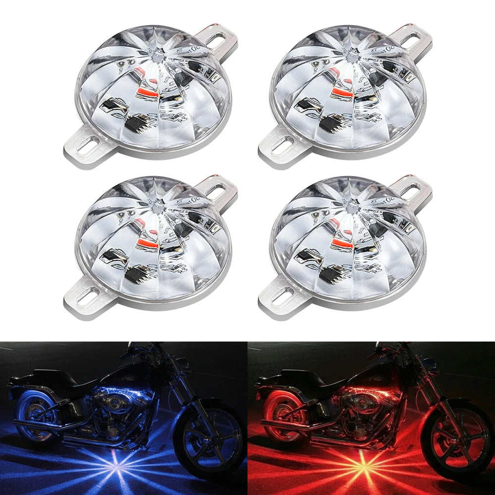LED Lens Watermelon Lights - Durable Stainless Steel Bezel Turn Signal Markers for Kenworth, for Peterbilt for Trucks
