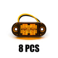 6x/8x/10x 12V 24V LED Side Marker Lights Warning Light Auto Car External Lights Trailer Truck Yellow White Red Clearance Lights