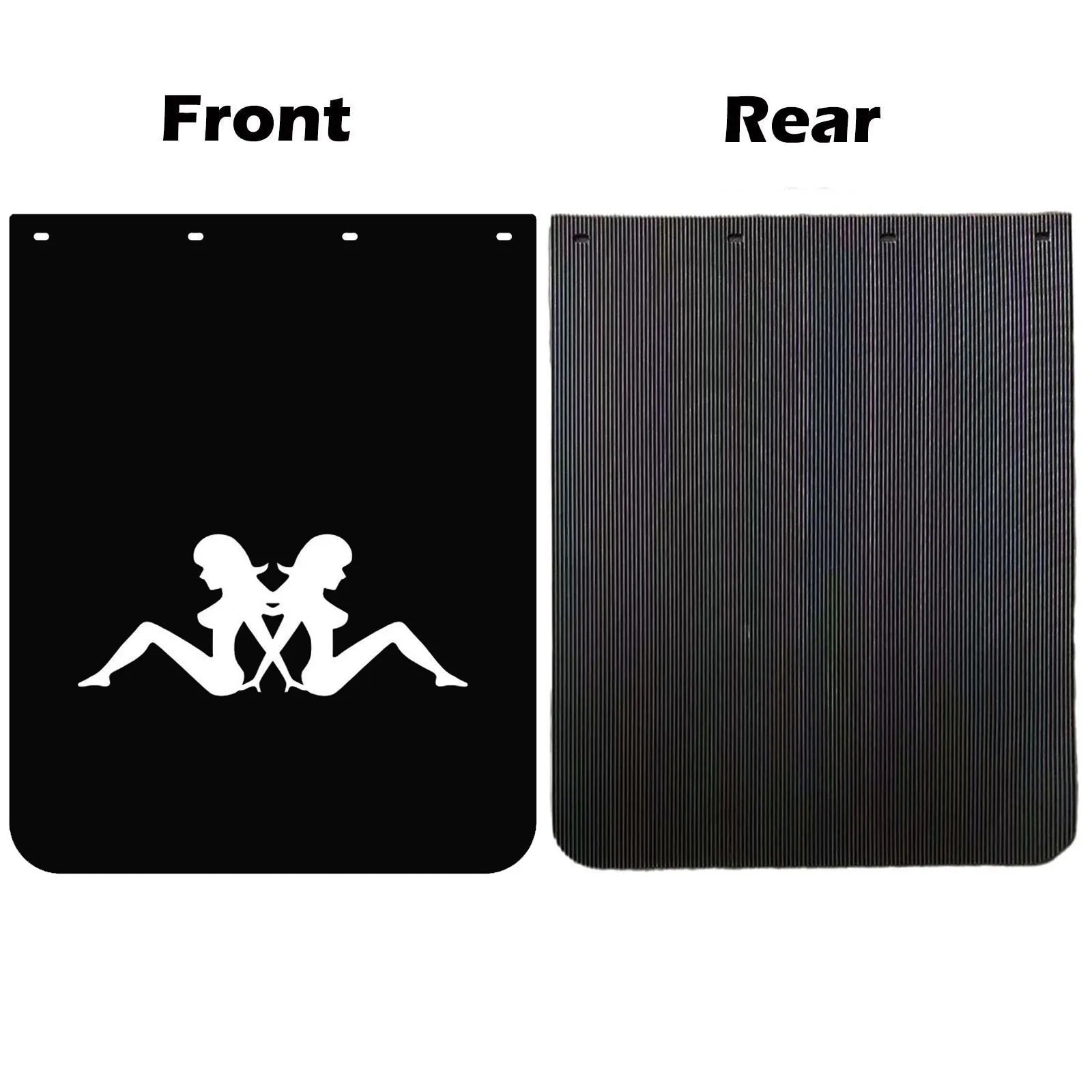 24"x30" Mud Flaps for Semi Truck Tractor Trailer 1/5''Thick Polymer Heavy Duty Anti-Splash Semi Trucks Mud Flaps Mudguards 2PCS