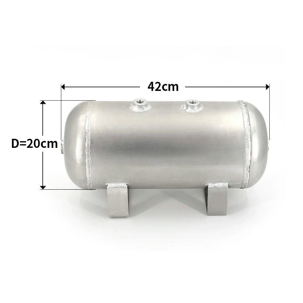 Wholesale 1.6 Gallon Aluminum Air Cylinder Tank for Pneumatic Air Suspension System with 1/4NPT Port,Vehicle Tuning Custom Parts