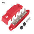 Bus Bar For Boat Truck RV Caravan Car Power Distribution Block 48V 250A DC M8 M10 Stud Electro Junction 5/16" 3/8" Studs 4 Ways
