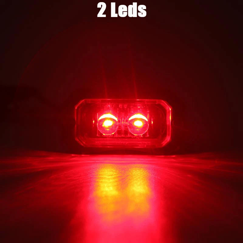 E8 DOT LED Side Marker Indicator Lights for Scania Peterbilt Kenworth IVECO DAF Hino MAN Foton Auman Daimler Heavy Truck 12V 24V