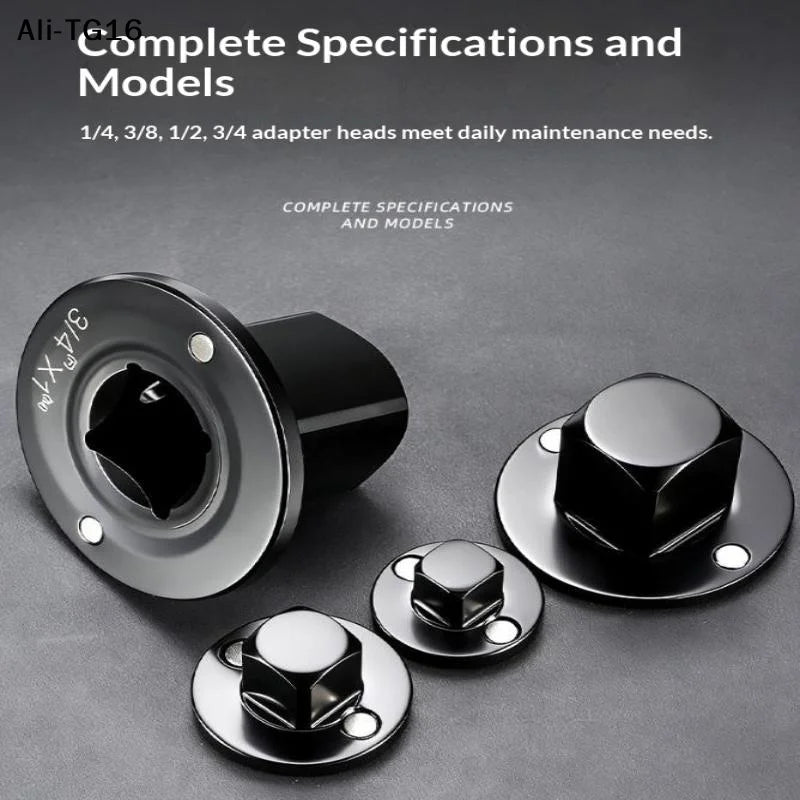 【W11】Impact Socket Adapter Set 3/4 To 1,1/2 To 3/4,3/8 To 1/2,1/4 To 3/8 Drive Ratchet Adapter 4 Pcs Socket Adapter Set