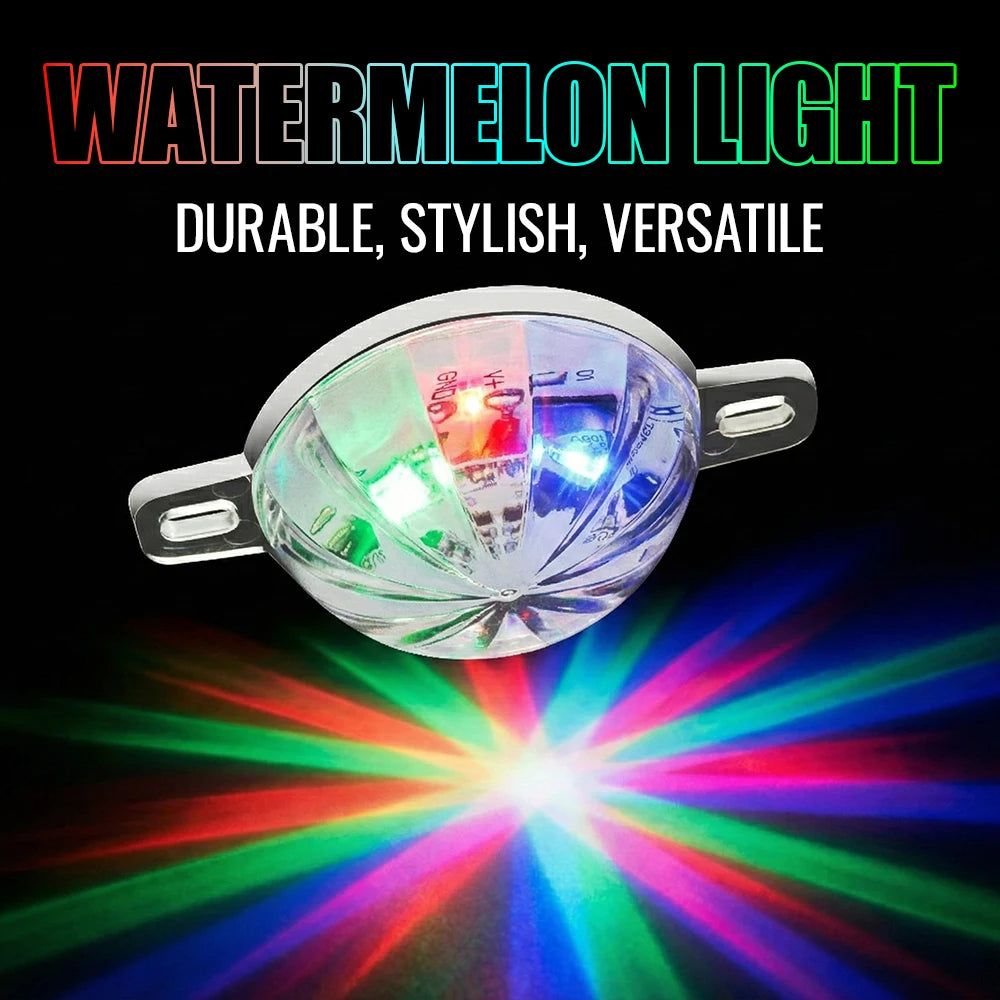 LED Lens Watermelon Lights - Durable Stainless Steel Bezel Turn Signal Markers for Kenworth, for Peterbilt for Trucks