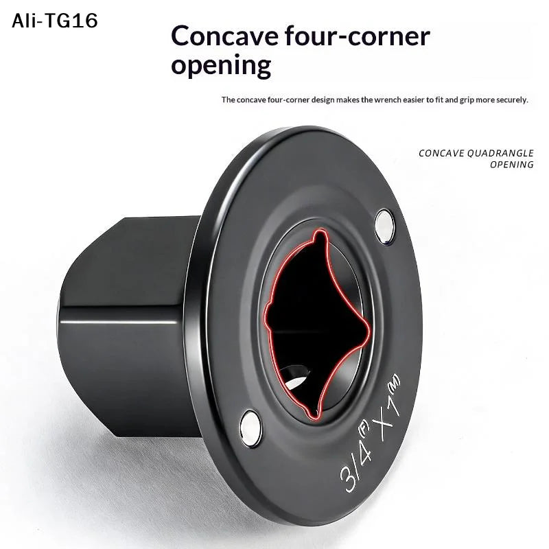 【W11】Impact Socket Adapter Set 3/4 To 1,1/2 To 3/4,3/8 To 1/2,1/4 To 3/8 Drive Ratchet Adapter 4 Pcs Socket Adapter Set
